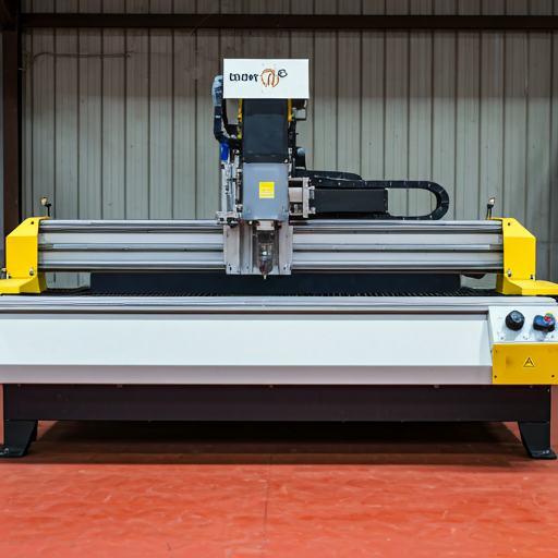 CNC machine routing a thick acrylic component